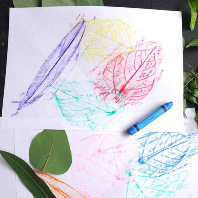 imoronta colorata delle foglie su carta